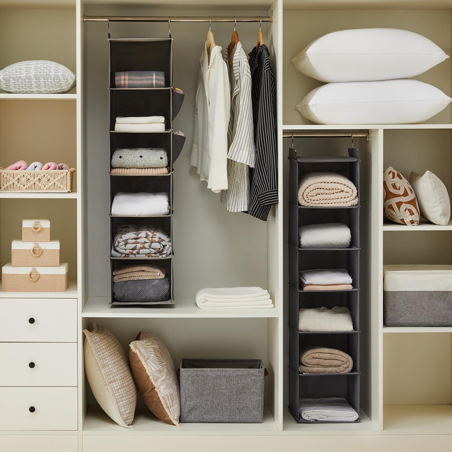 Hanging Closet Organizer Shelves