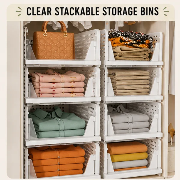 Stackable Closet Storage Basket