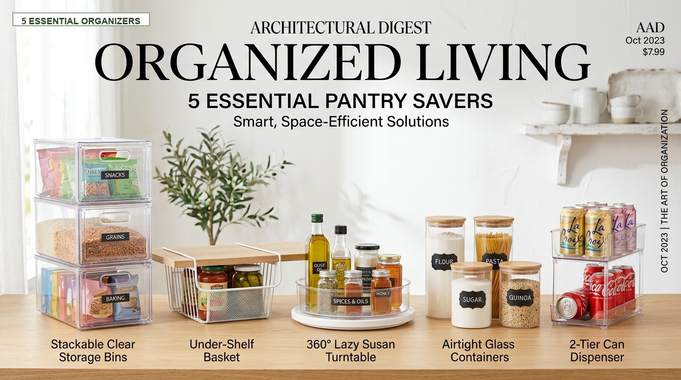 5 Pantry Organizers That Actually Save Space in Small Kitchens