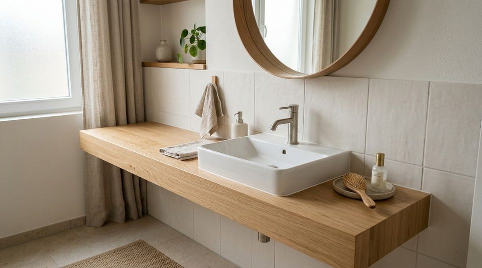 The Bathroom Landing Zone Rule: A Simple Way to Control Counter Clutter