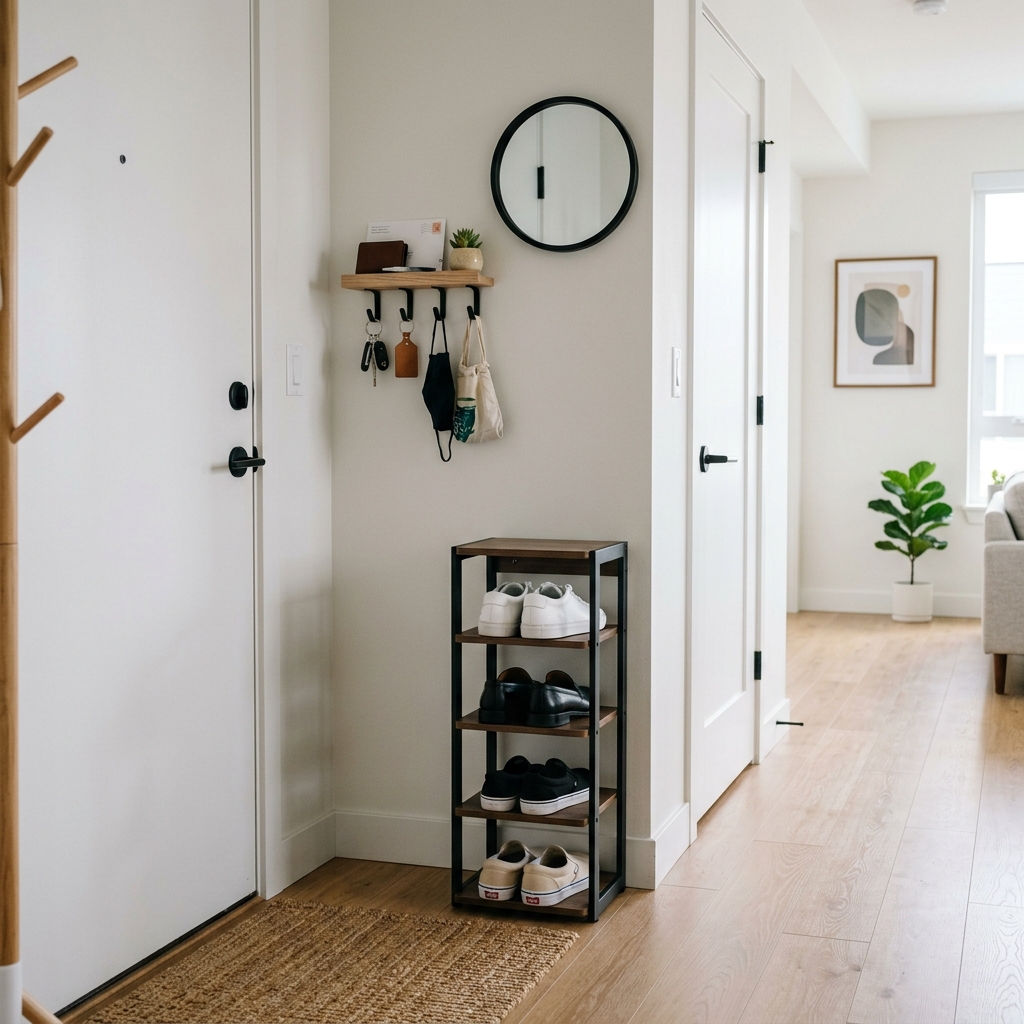 5 Tiny Entryway Storage Products That Instantly Create More Space