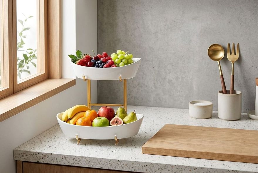 How to Organize Fruit on a Small Kitchen Counter Without Losing Workspace