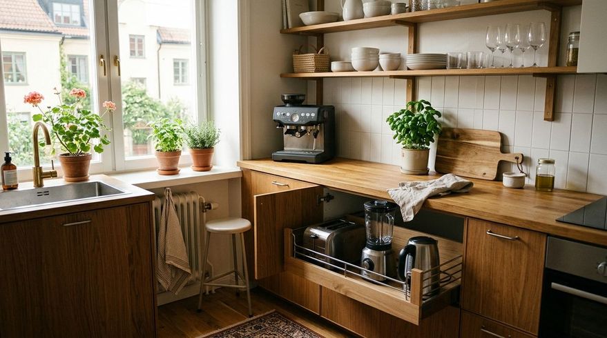 How to Organize Small Kitchen Appliances Without Losing Counter Space