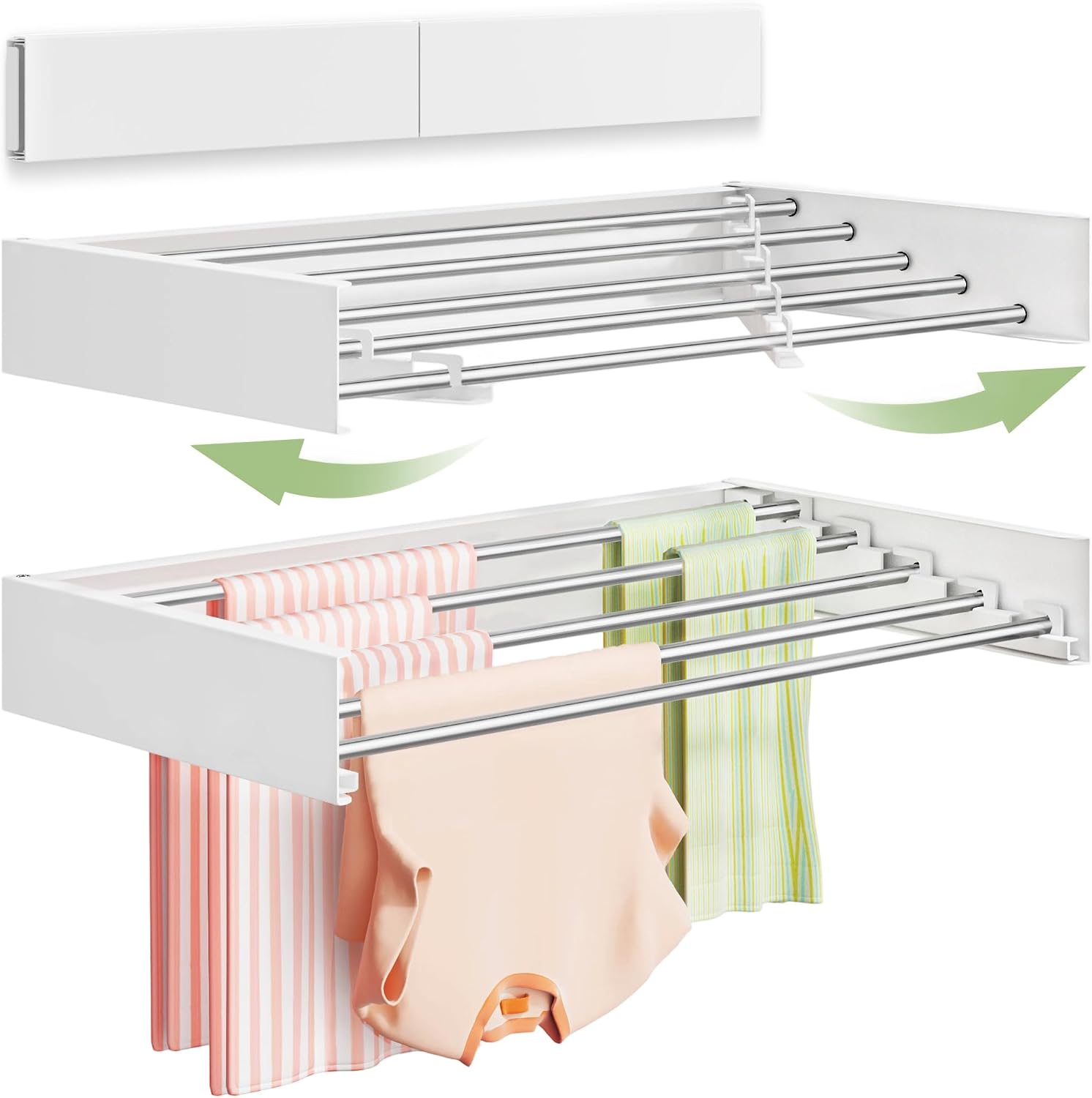 Wall-Mounted Folding Drying Rack