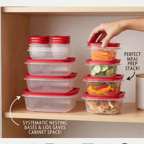 Rubbermaid Leakproof Airtight Food Storage Container Set