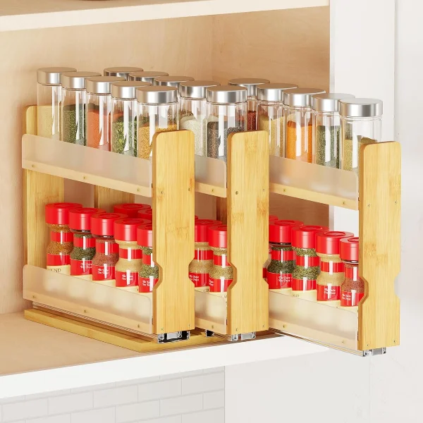 Pull-Out Spice Rack for Narrow Cabinets